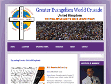 Tablet Screenshot of greaterevangelism.org.uk